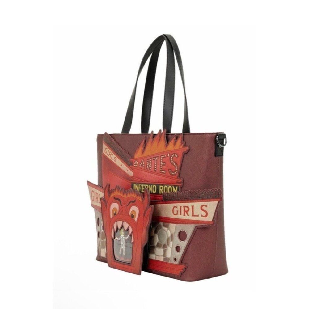 Beetlejuice Dante's Inferno Room XL Tote Crossbody Bag with Coin Bag New NWT - Picture 2 of 11